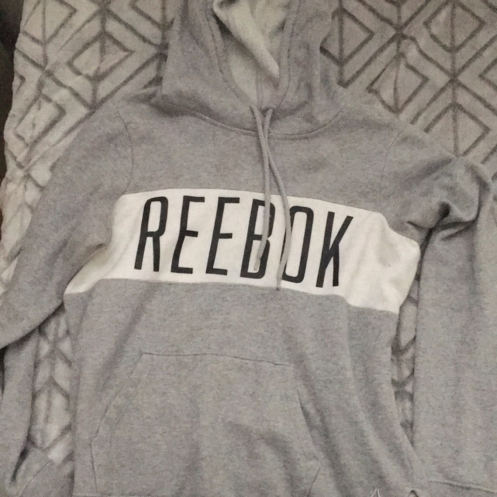 Gray Reebok hoodie
